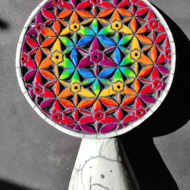 Fleur de vie avec socle